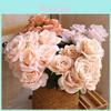 Elegant Silk Rose Flower Bunch For Wedding Centerpieces And Home Decoration