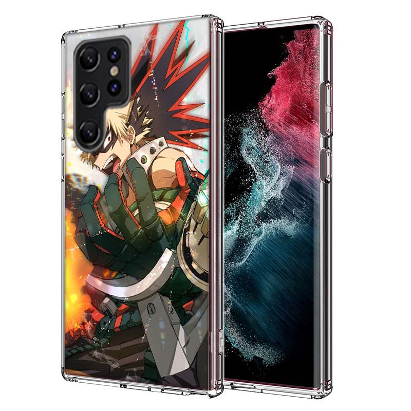 My Hero Bakugou Katsuki Capa Phone Case For Samsung S26 Ultra S25 Edge Galaxy S23 S21 S20 S24 FE S22 S10 Plus Cover Clear TPU Sh