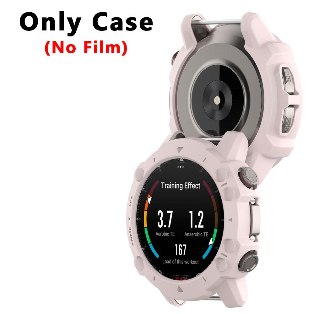 2-I-1 Deksel + Herdet Glass Film For Huami Amazfit Falcon TPU PC Skjermbeskytter & Støtfanger Beskyttelsesdeksel For Amazfit Falcon