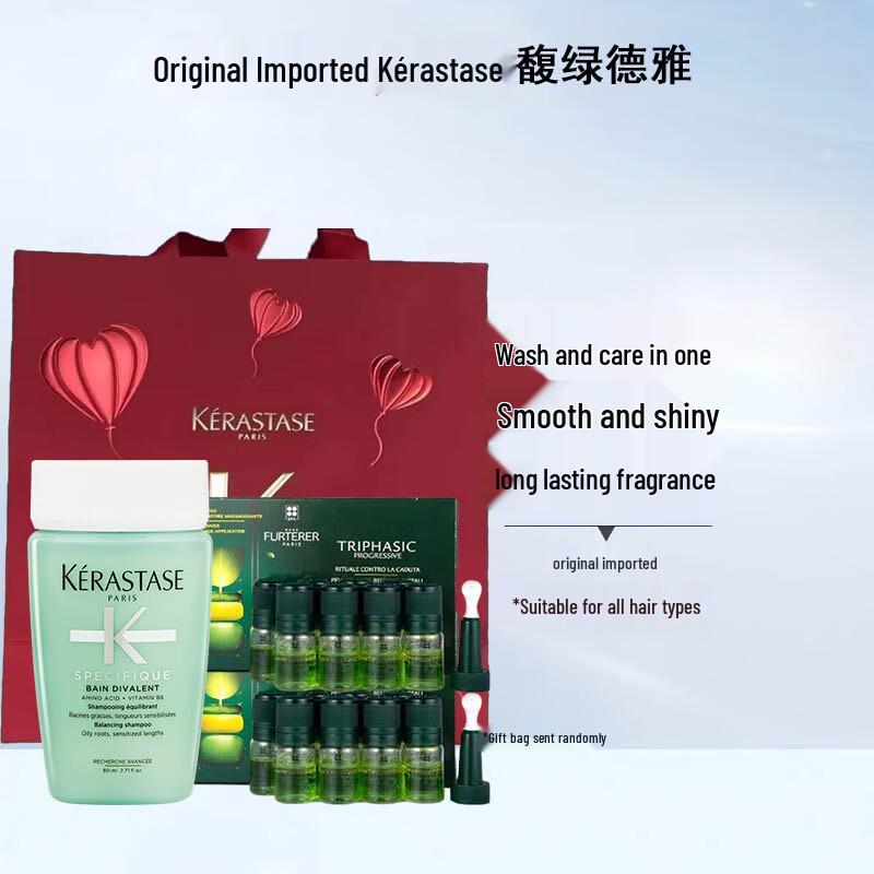 

Kérastase Dual-Action Shampoo & Anti-Hair Loss Serum Set