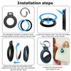 For Apple Airtags Locator Silicone Protect Case For Kids/Pet/Backpack With Strap Lanyard + Keychain AirTag GPS Tracker Accessory