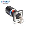 Zhuochao LW8-10C/D404.4Y Three-Speed Four-Position Keyed Changeover Switch