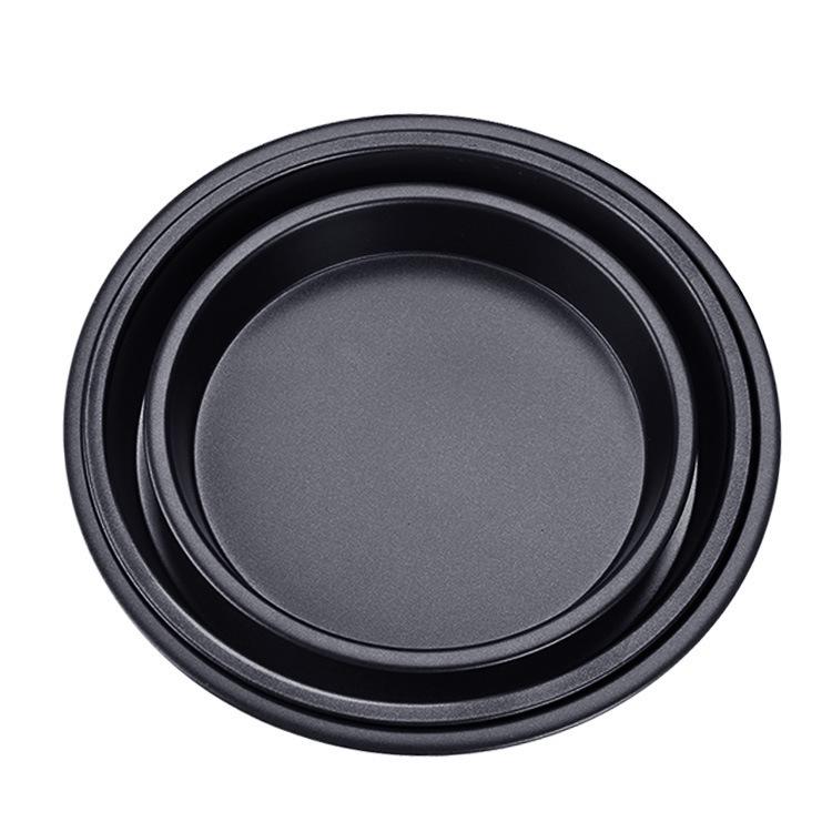Non-Stick Black Pizza Pan with Wide Edge - Available In 6", 7", 8", 10" - Perfect for Baking.