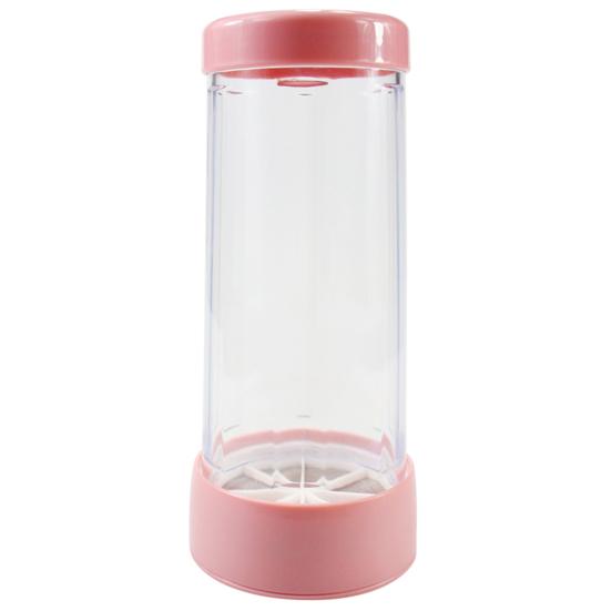 

Сито для муки Yousheng, ровная сетка, безопасный инструмент для выпечки, ручной вращающийся прозрачный дозатор для сахара для дома розовый