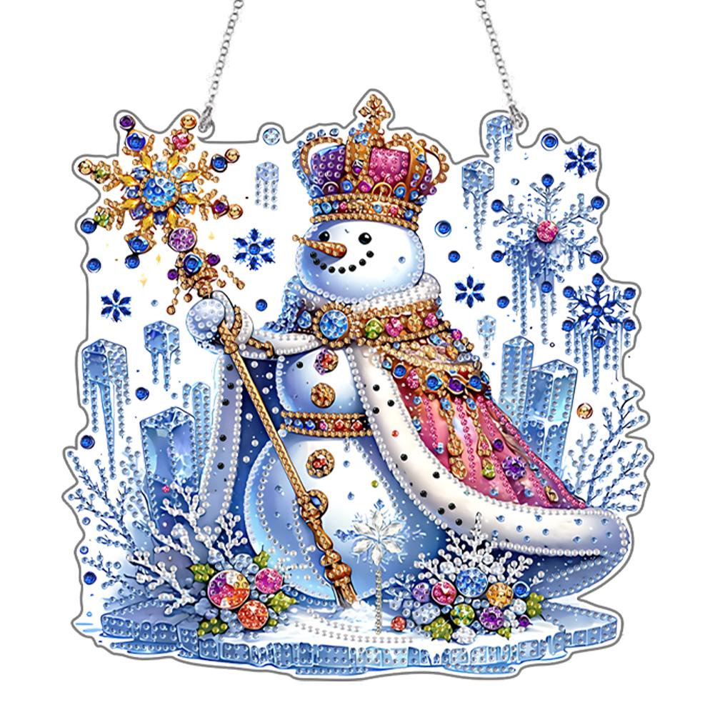 

2D Flat DIY Acrylic Hanging Diamond Art Kits Special Shape Rhinestone Diamond Art Window Pendants Wall Decor for Home & Windows