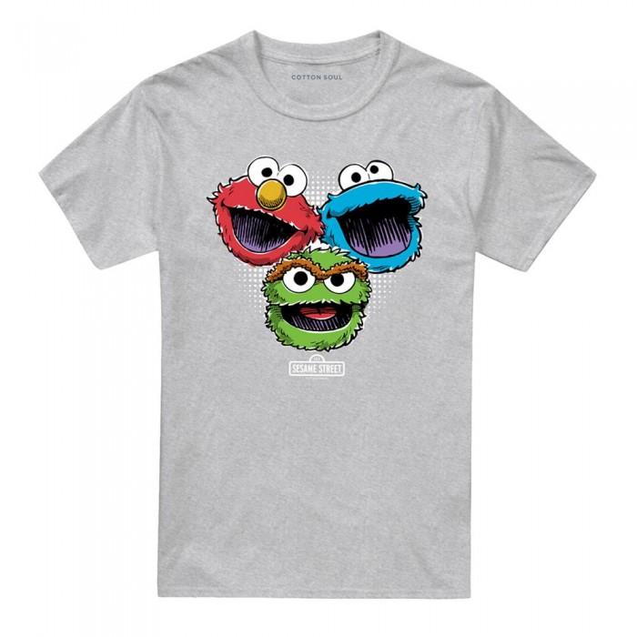 Sesame Street Unisex Adult Halftone Heads T-Shirt