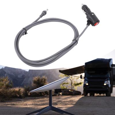 Power Cable 16.4 Feet 12V To 24V Replacement Dish with Red Copper Material for Cars Trucks Buses Boats