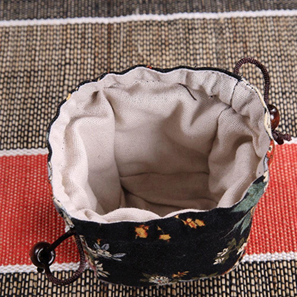 Drawstring Bundle Pocket Cotton Linen Teaware Storage Bag Teapot Bundle Pocket Tea Tools Teacup Bag