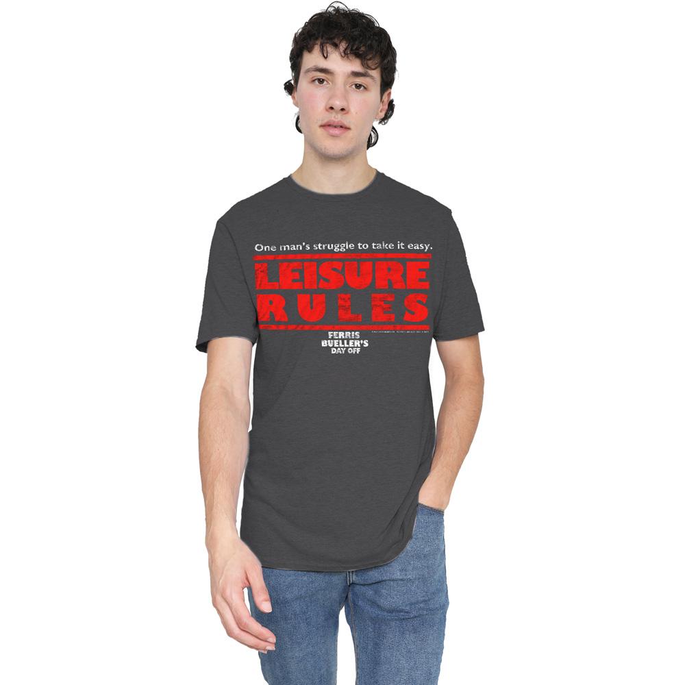 Ferris Bueller's Day Off Unisex Adult Leisure Rules T-Shirt