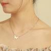 New In Butterfly Choker Necklace for Women Stainless Steel Gold Neck Chains Fashion Jewelry Gifts