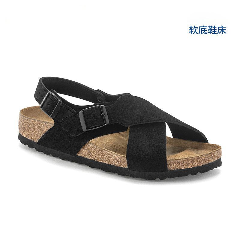 Fashion Brand Cork Sandals Men Open Toe Sandals Outdoor Walking Shoes Lightweight Gladiator Women Beach Sandals Flats