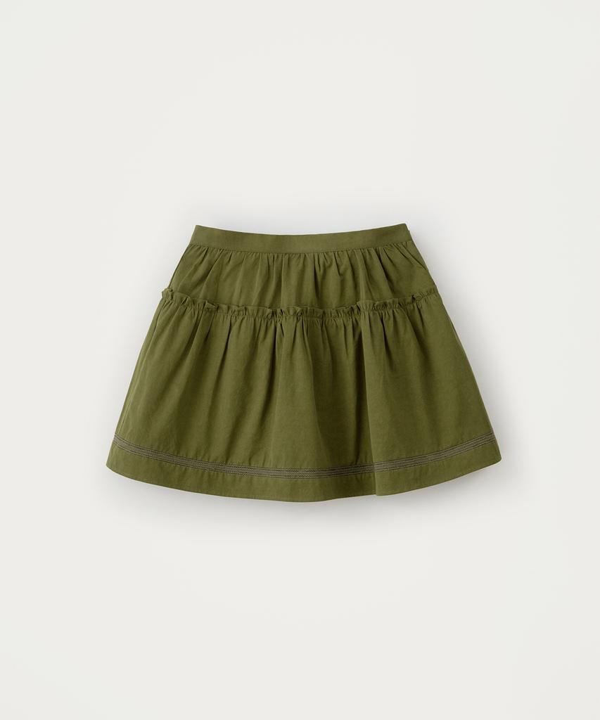 Sseomweeobeoteo Soy Shirring Mini Skirt - Khaki
