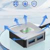 Aluminum USB C Hub 10Gbps 4 in 1 USB 3.2 Adapter with 4 USB 3.2 4 Port USB C+USB Splitter Extender for PC Laptop