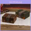 Wooden Vintage Jewelry Box With Lid For Home Storage And Dust Protection