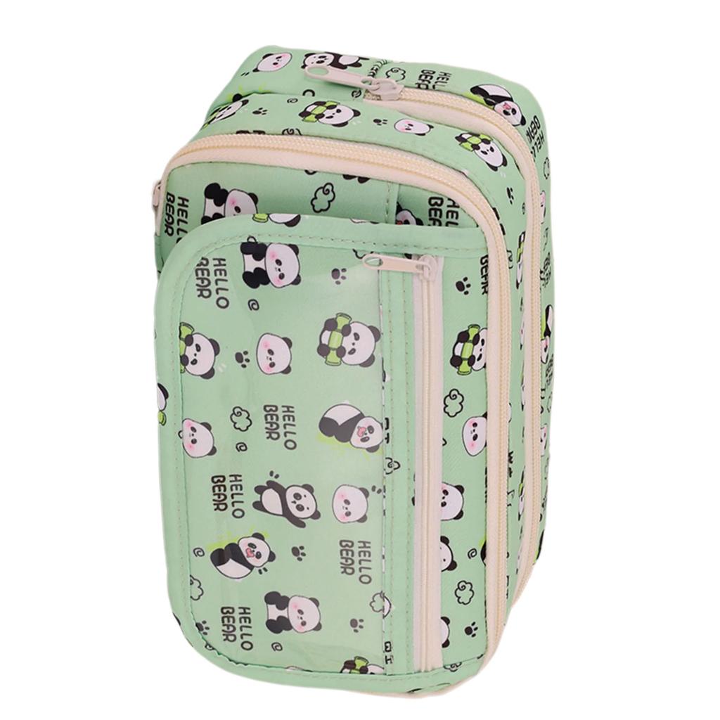 Large Capacity Pencil Case High Capacity Pen Holder Bag Zippered Pen Pouch Travel Makeup Pouch for Student Women Girl