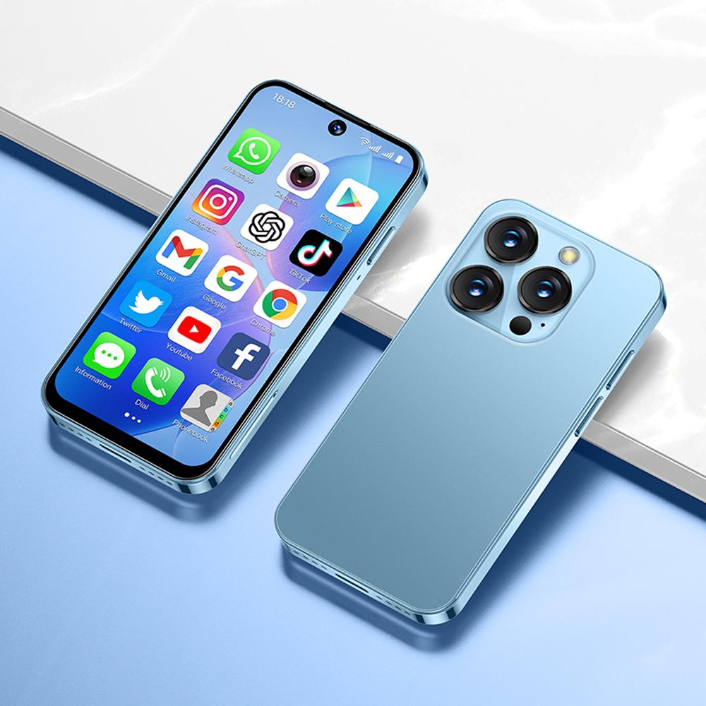 Soyes XS19 3G Mini Smarttelefon 3,88 tommers HD-skjerm MTK6580 Dual SIM Dual Standby 5 MP Bakkamera 2000 mAh Batteri Android 10.0 Bærbar Mobiltelefon