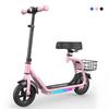 IScooter iK7 Monopattino Elettrico per Bambini con Cestino&Sedile Rimovibile Motore 250W 3 Modalità di Velocità Monopattino per Bambini da 8.5 Pollici