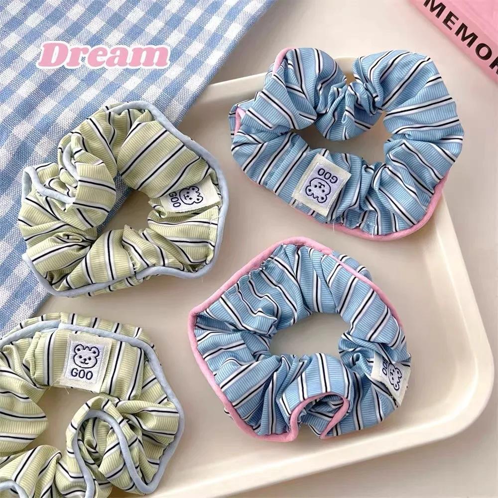 Korean Fashion Style Cute Scrunchies For Girls Candy Colors Hairties for Bun Hairstyle Hair Accessories for Women Headwear