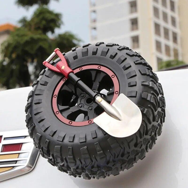 

Kawaii Tire 3D наклейка для багажника, авто экстерьер, мини-лопата, наклейка на запасное колесо, милые украшения для кузова автомобиля, новинка, украшения для автомобиля
