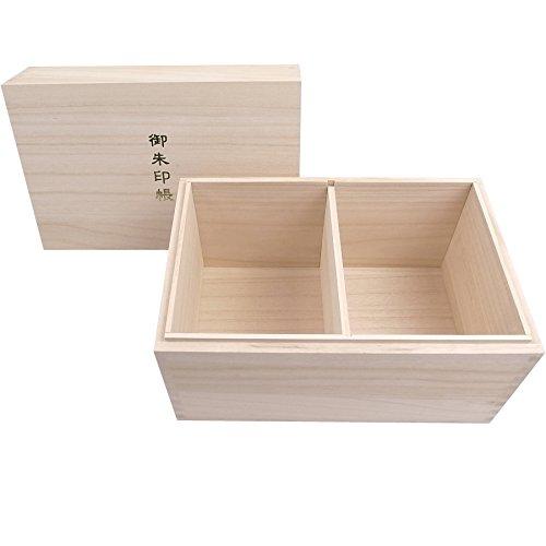 Senshishuin Goshuin Book Case / High-quality locking design for storing goshuin books, paulownia wood box, holds 20 books