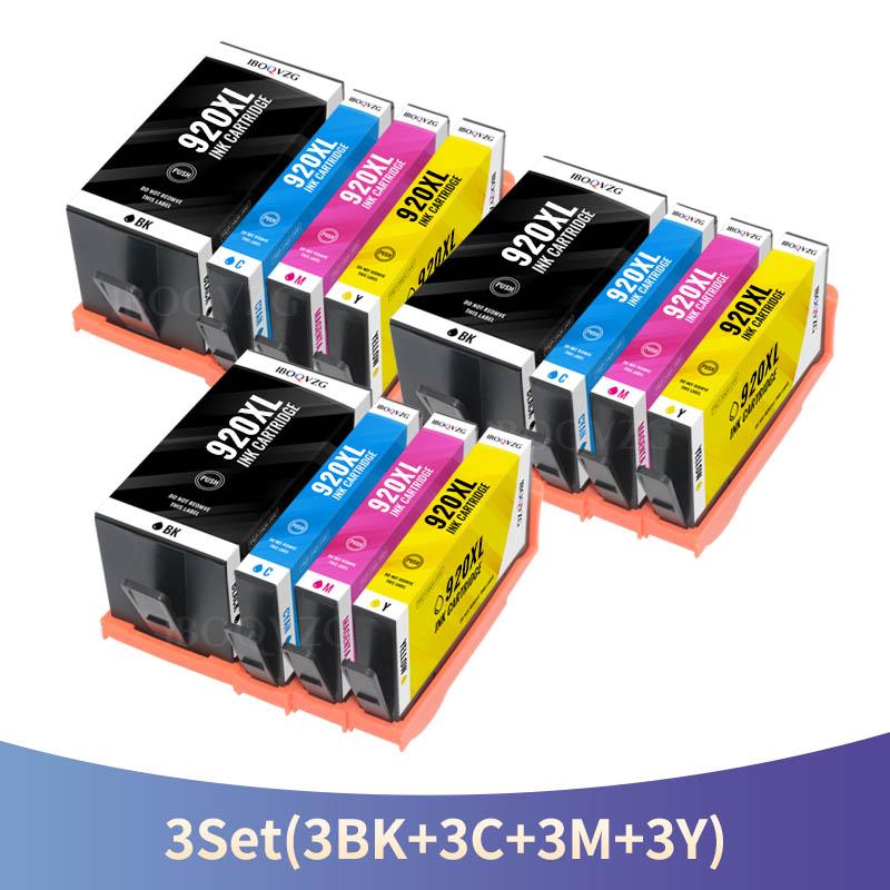 IBOQVZG 920XL Replacement for HP 920 XL Ink Cartridges Compatible With HP Officejet 6500 6500A 6000 7000 7500 7500A Printers