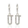 UNI.J [Ie386]Shiny Signature Silver Earring