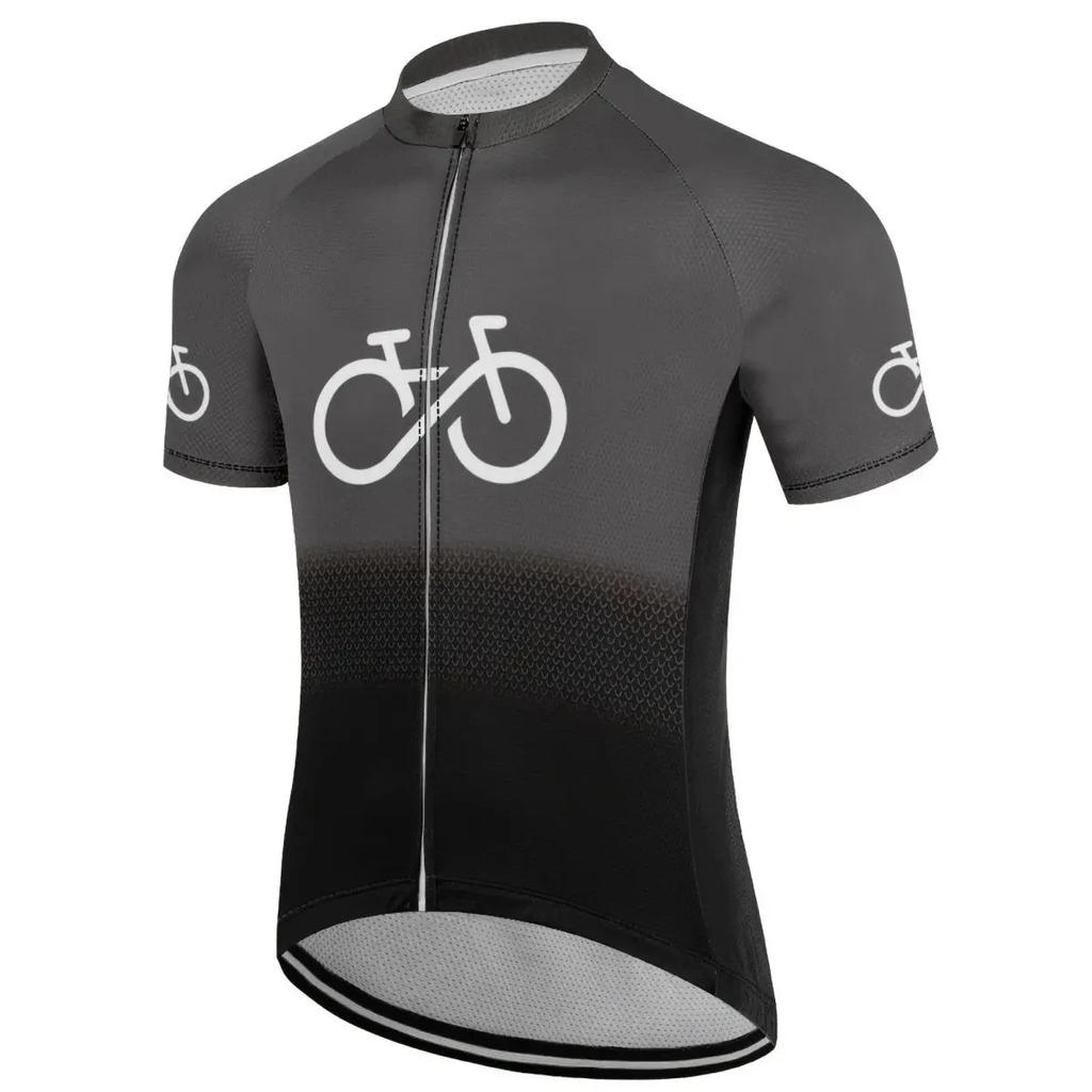 Men 2024 Cycling Jersey  Bike Top MTB Bicycle Shirt Mountain Riding Clothing Short Sleeve Cyclist Biking Quick Dry Breathable