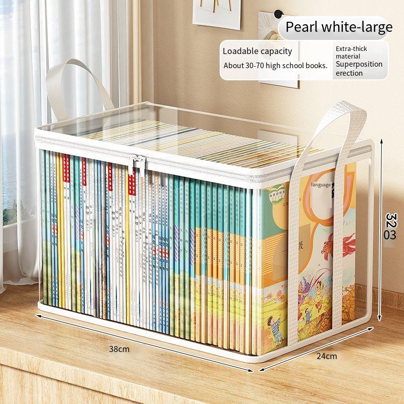 Transparent PVC Storage Box, Toy Storage, Flip Cover and Observation Window, Multi-purpose Organizer Gift Box for Crafts and