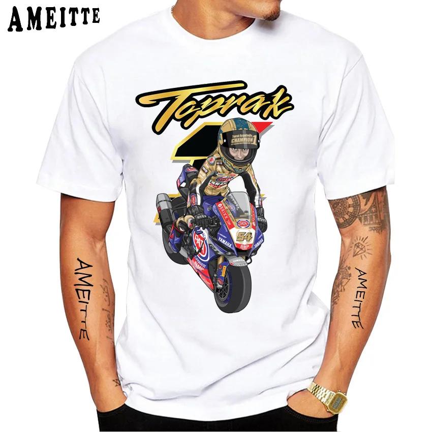 Tričko Toprak Razgatlioglu 54 Number 1 2023 Nové Letní Pánské Krátký Rukáv Hip Hopové Ležérní Tričko Harajuku Hip Hop Sportovní Bílá Trička