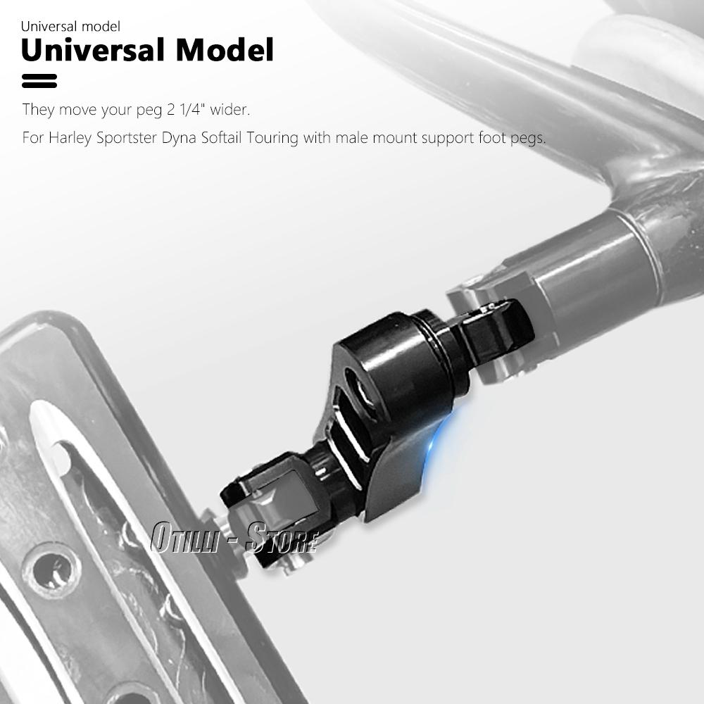Motorcycle Adjustable Passenger Footpegs Mount Kit Highway Pegs Male Mount Foot Peg Clamp Support Extensions Bracket For Harley