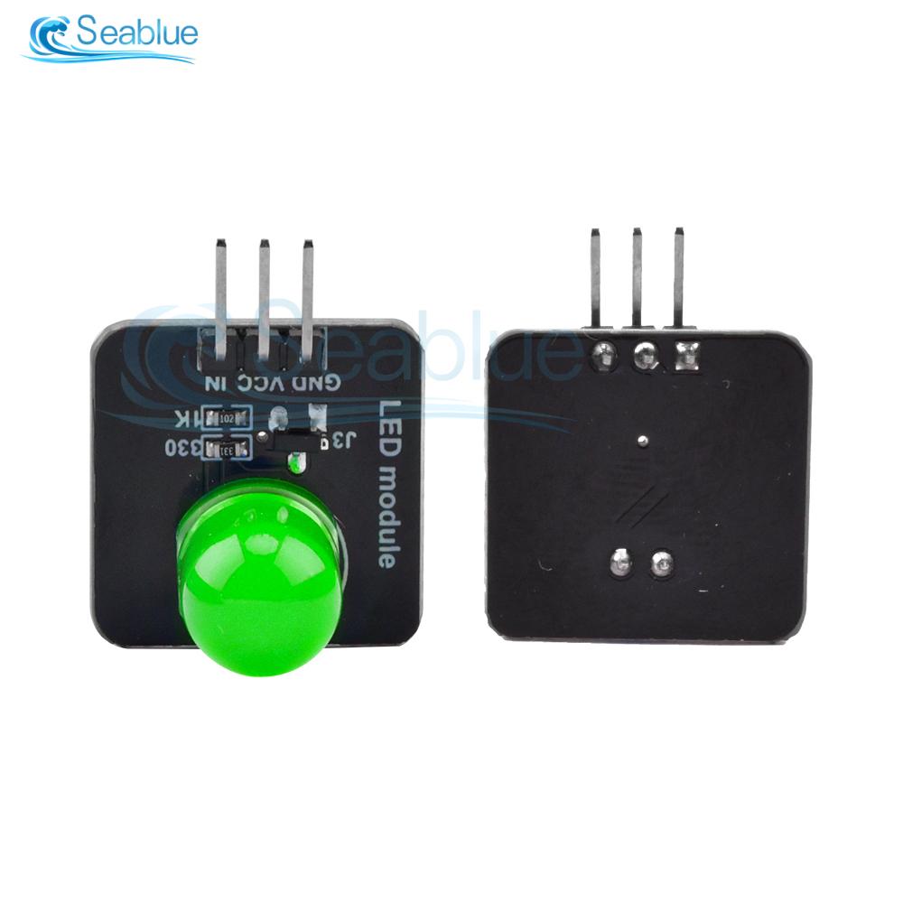 DC 3.3V-5V 10mm luminous module LED light sensor LED indicator light red green blue yellow white For Arduino