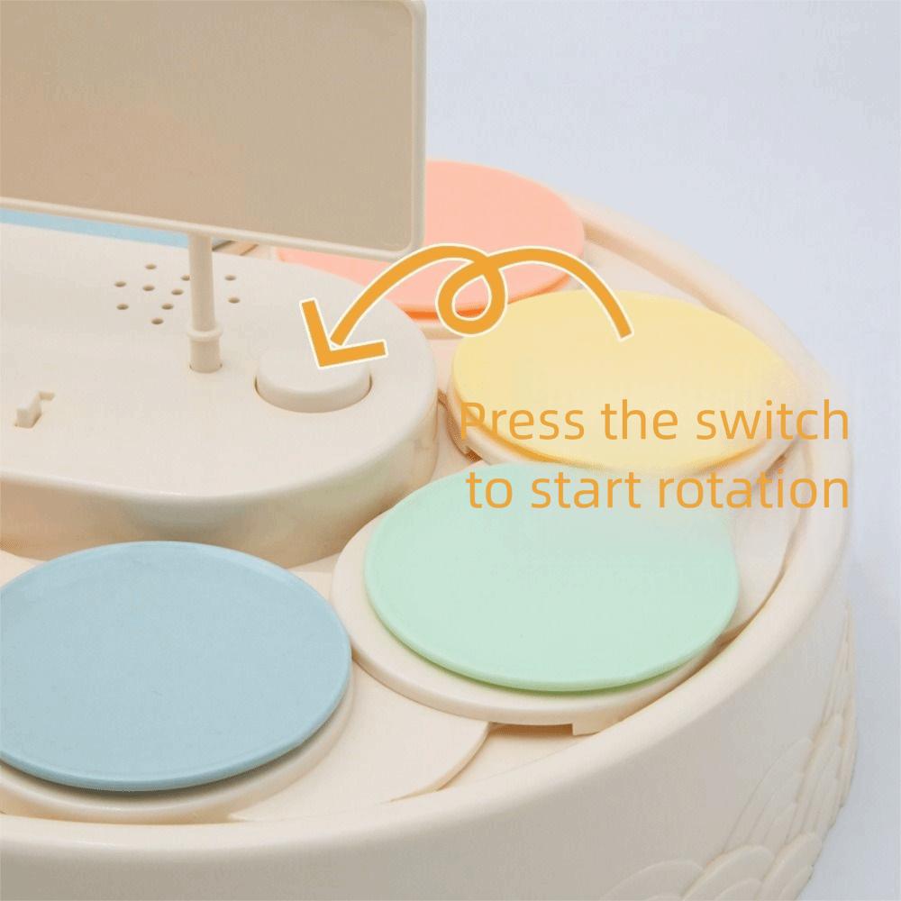 Carousel Cupcakes Holder Macarons Revolving Plates Creative Swing Tray  Birthday Party Decoration