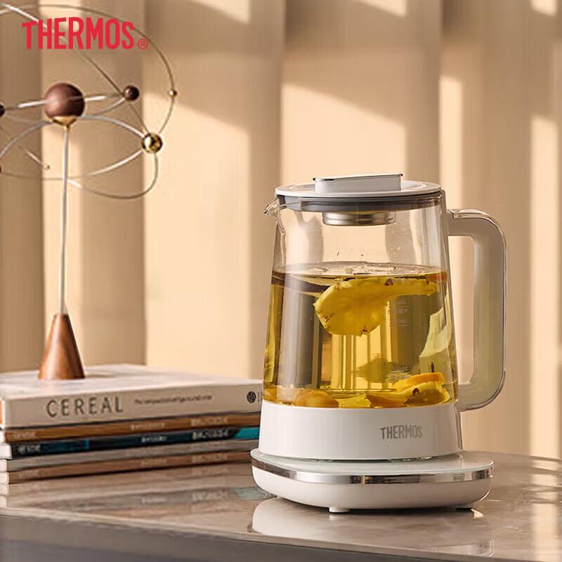THERMOS 1.5L Glass Electric Kettle and Tea Maker
