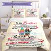 Good Friends Customize Your Name Bedding Set Breathable Duvet Cover With Pillowcases Decorative Bed Linen For Bedroom Home Decoration Birthday Gift