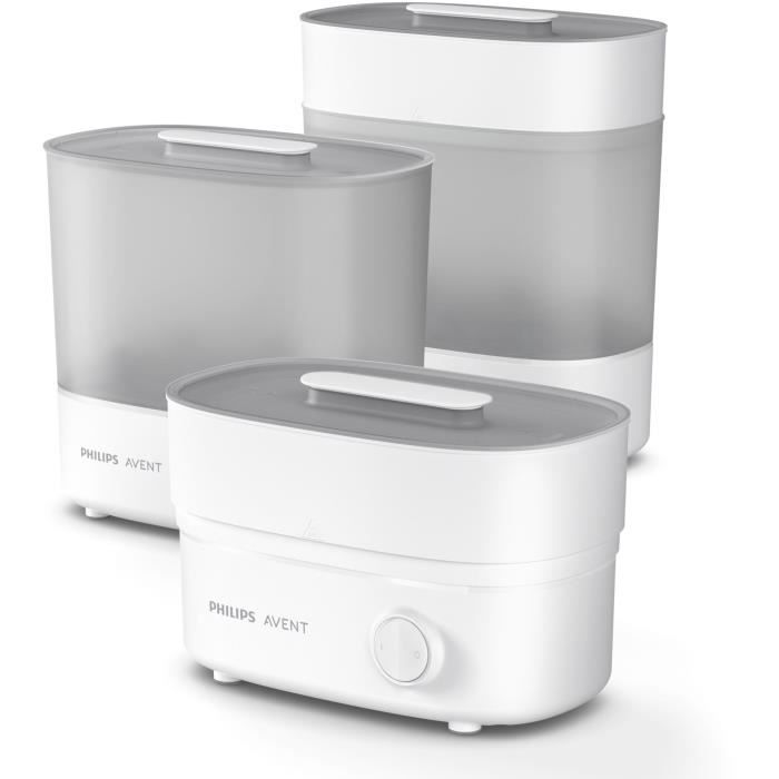 Stérilisateur - PHILIPS AVENT - Vapeur 4 en 1 - Blanc - Stérilise en 6 min - Assure 24h de stérilisation
