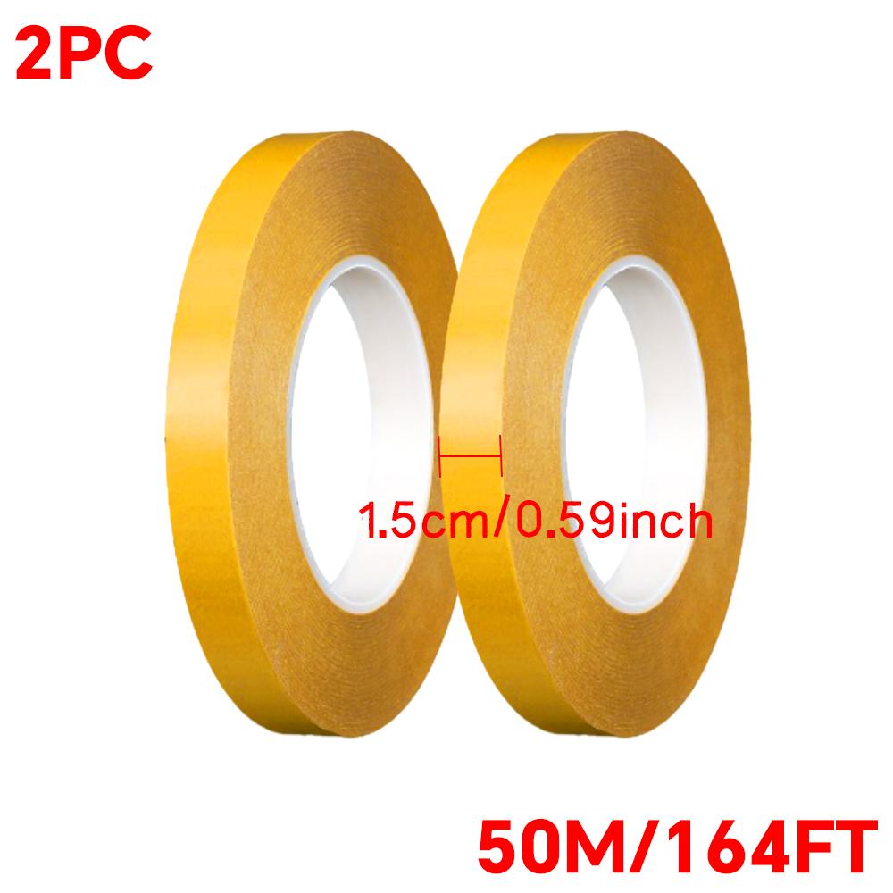 Professional Strong Adhesive Double Sided Tape, Heat Resistant PET Film Transparent Waterproof, for Car Bonding Signs Projects