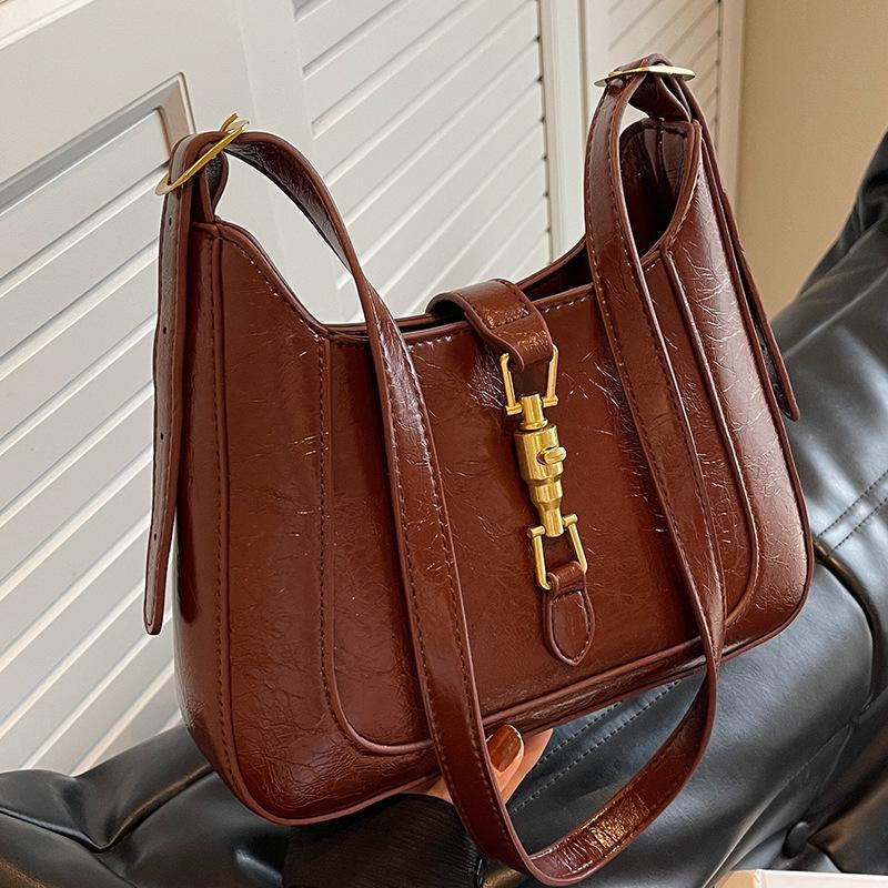 Popular Bags Women's Large-capacity New Autumn and Winter Versatile Shoulder Messenger Bag Retro Women's Bucket Bag