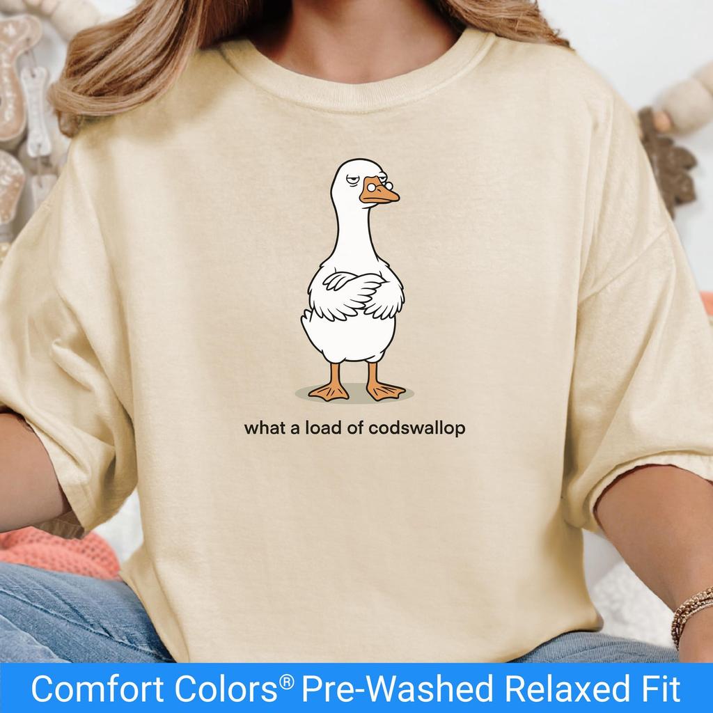 Comfort Colors Funny Goose Shirt, Sarcastic Goose Tee, Quirky Phrase Graphic T Shirt, Grumpy Goose Gift for Goose Lovers