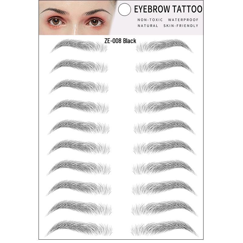 Zhengxiang 2025 Waterproof 6D Eyebrow Stickers - Realistic, Easy Makeup for a European, American, and Korean Style.