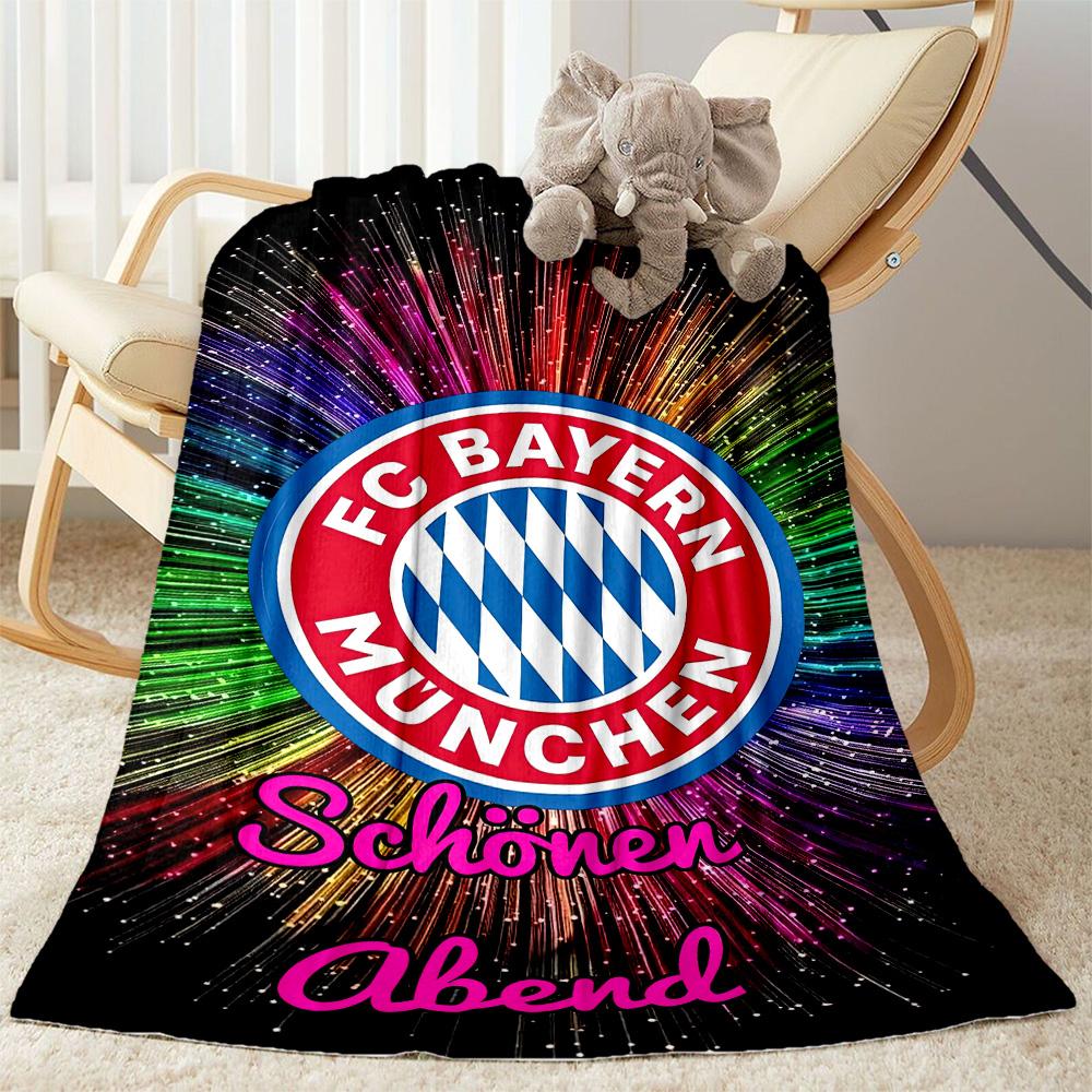 Bayern Munich Blanket Warmthful Decor Suitable for Office Bed Sofa Four Seasons Multipurpose Stylish Decor Ideal Gift For Birthday Valentine'S Day