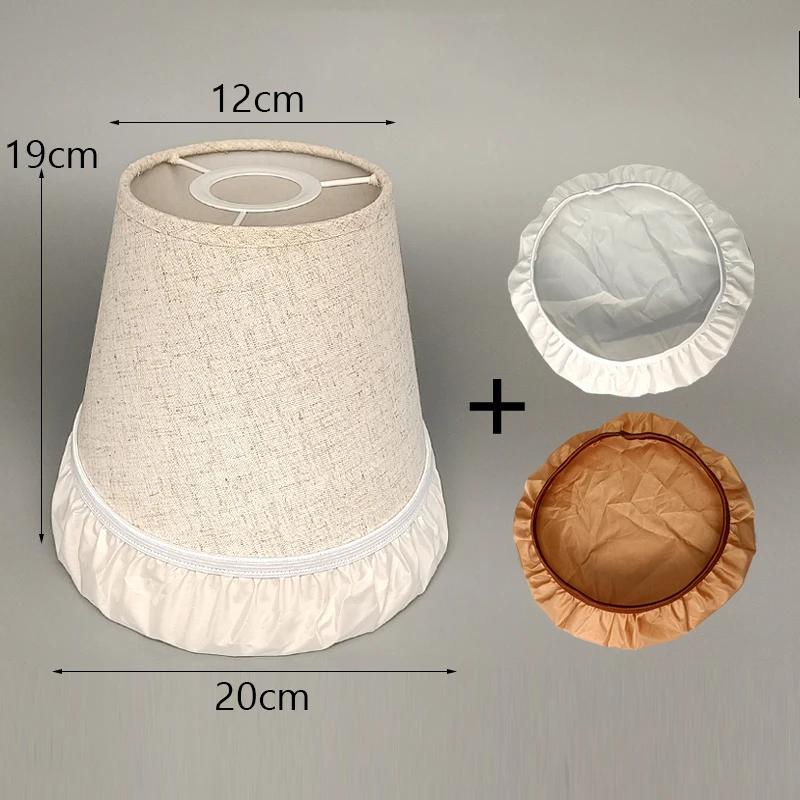 White/Beige Chandelier Lamp Shade  E27 Lampshade Ceiling Lamp Cover Shade + Lens Hood Pendant Light Cover Replacement