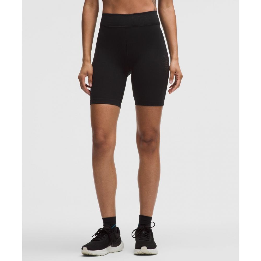 Lululemon Revealknit High Rise Short 8   Slnsh Collection Black