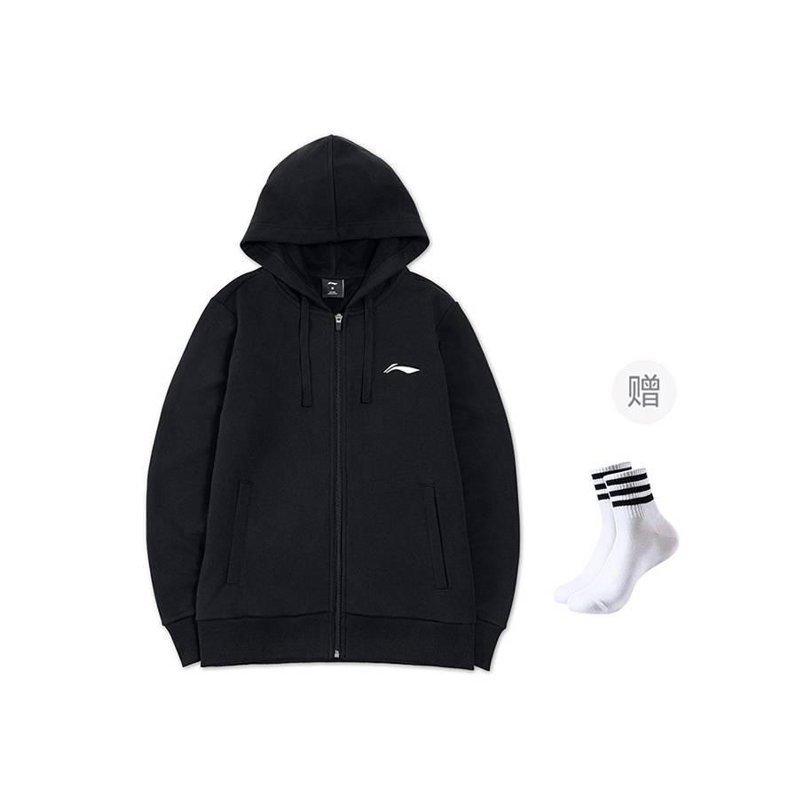 Li Ning Sweatshirt Men's Pure Black YWDV363-1