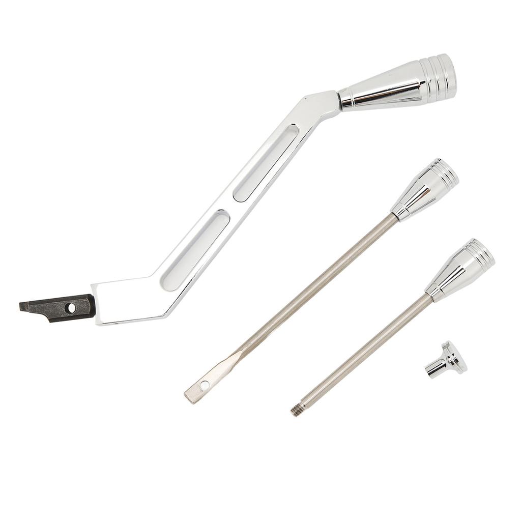 Schalthebel-Blinker-Warnblinker-Neigungssatz, polierter Billet-Edelstahl, hohe Festigkeit für Autos