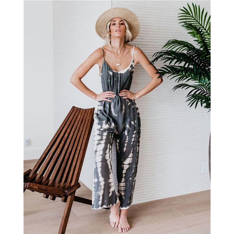 Summer Women Braces Jumpsuit Casual Ladies Overalls Pants