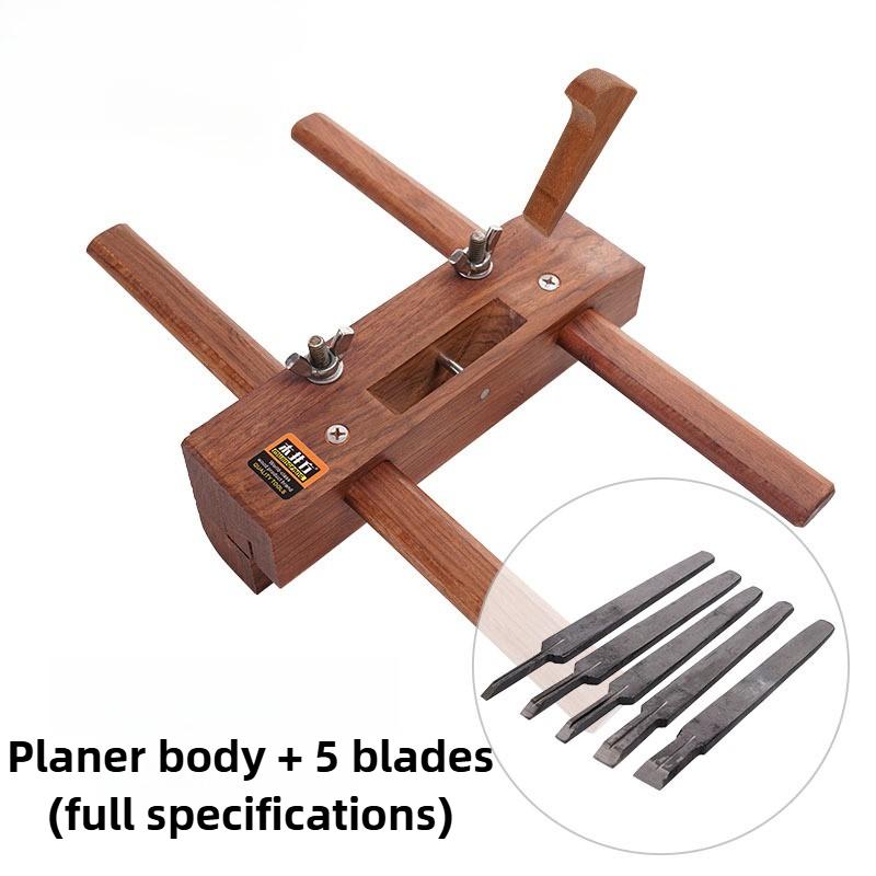 

Adjustable Hand Planer Durable Woodworking Trimming Planer Portable Professional DIY Wood Planers Carpenter Cutting Tools Plane-5 Blades