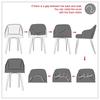 Polar Fleece Armchair Cover Wingback King Back Chair Cover Hotel And Home Party Banquet Seat Cover Home 1/2/4/6PCS
