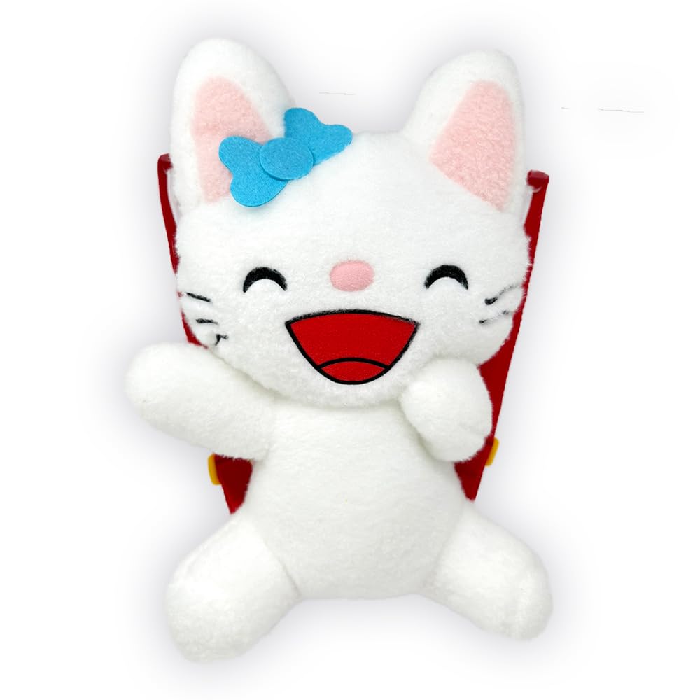 

Nontan Plush Backpack 2 Official Merchandise Cute Approx. 36cm (Tartan (Ribbon))