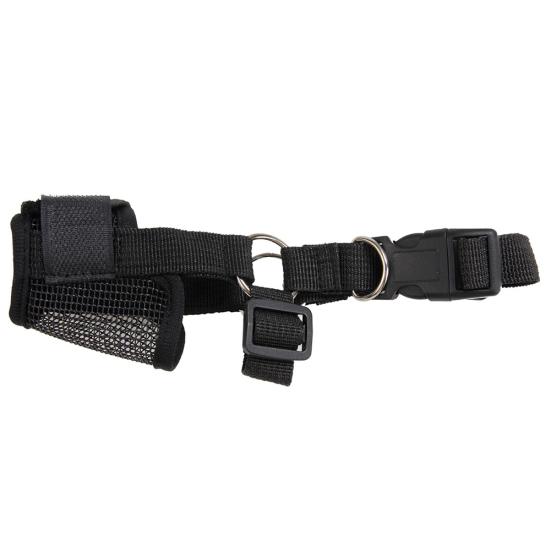Pet Muzzle Anti-Biting Wear Resistant Polyester Drinkable Cozy Dog Muzzle Anti-Barking Mouth Cover for Home