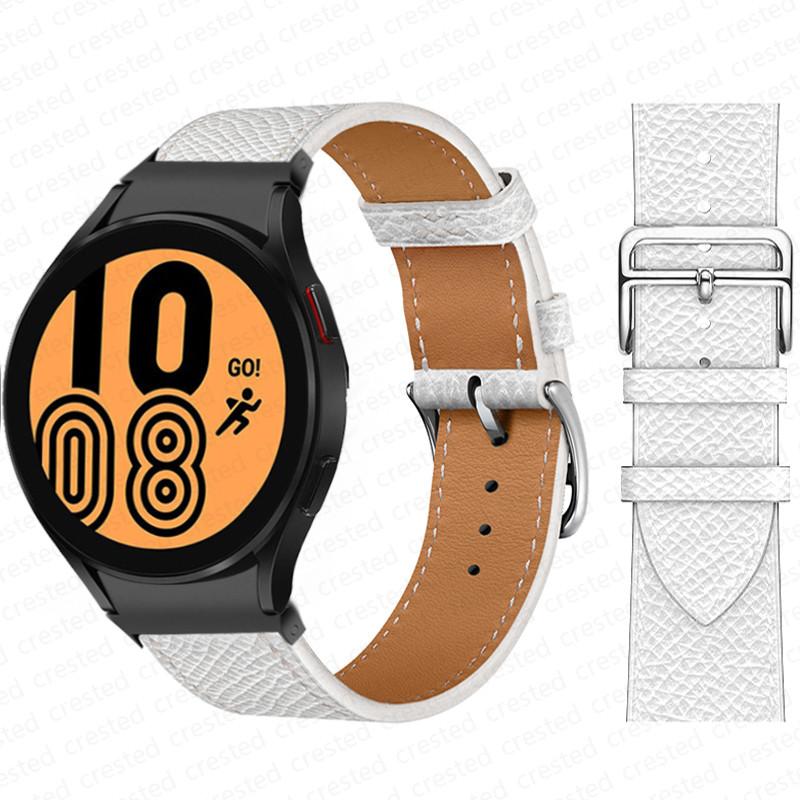 20mm Armband für Samsung Galaxy Watch 6 4 classic/5 Pro 44mm 40mm 47mm 43mm 45 Ohne Lücken Lederarmband Correa Galaxy Watch 6 Armband